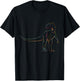 Artistic Sketch Theropod Allosaurus T-Shirt - T-Shirt | Black