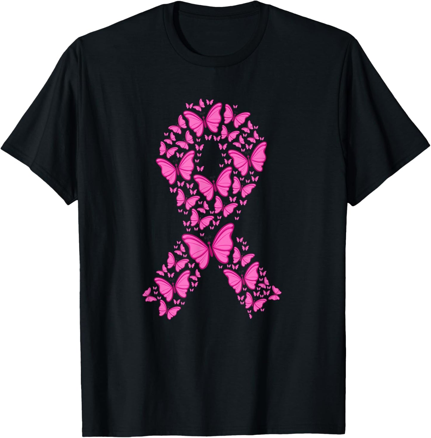 In october we wear pink making strides against breast cancer T-Shirt - T-Shirt | Black