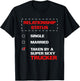 Truck Driver Wife Husband BF GF Relationship Status T-Shirt - T-Shirt | Black