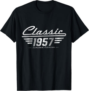 Classic 1957 Limited Edition Vintage Car Birthday T-Shirt - T-Shirt | Black