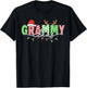 Grammy Claus Xmas Christmas Lights Pajama Family Matching T-Shirt - T-Shirt | Black