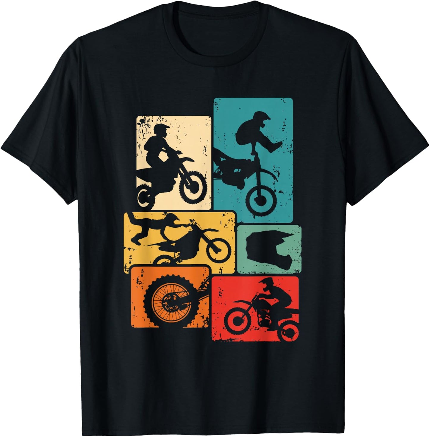 Dirt Bike Enduro Supermoto Motocross T-Shirt - T-Shirt | Black
