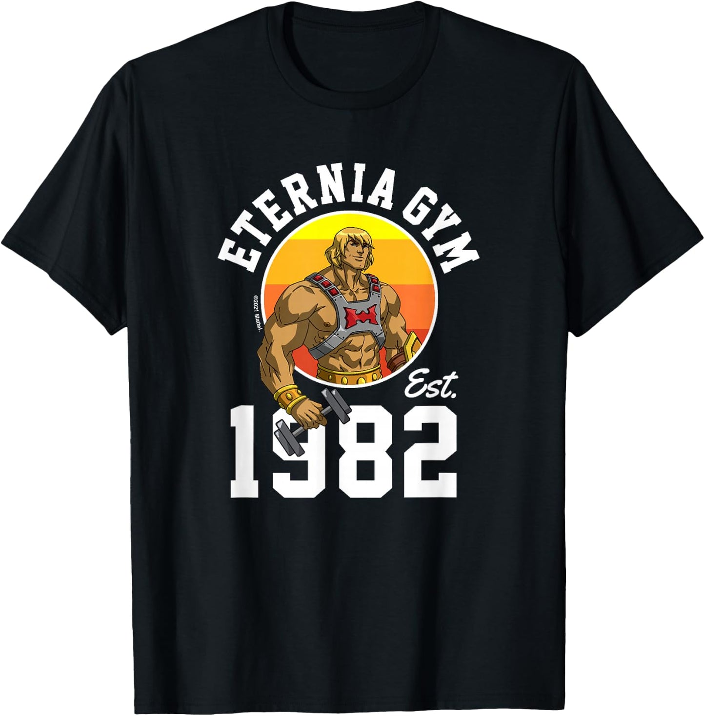 Masters Of The Universe Revelation - He-Man Eternia Gym 1982 T-Shirt - T-Shirt | Black