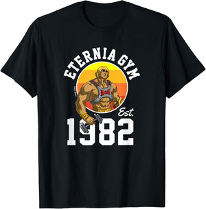 Masters Of The Universe Revelation - He-Man Eternia Gym 1982 T-Shirt - T-Shirt | Black