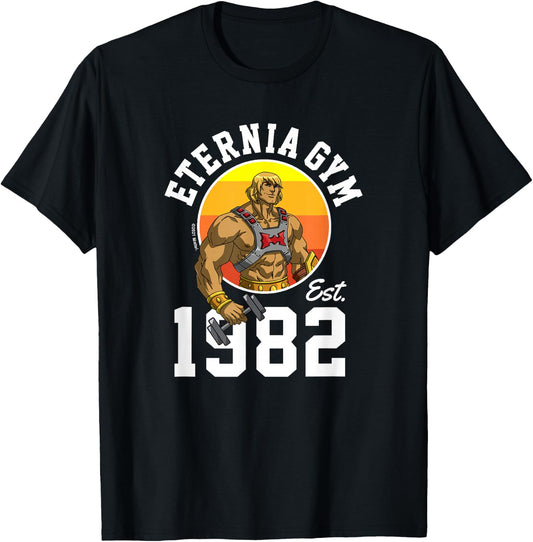 Masters Of The Universe Revelation - He-Man Eternia Gym 1982 T-Shirt - T-Shirt | Black