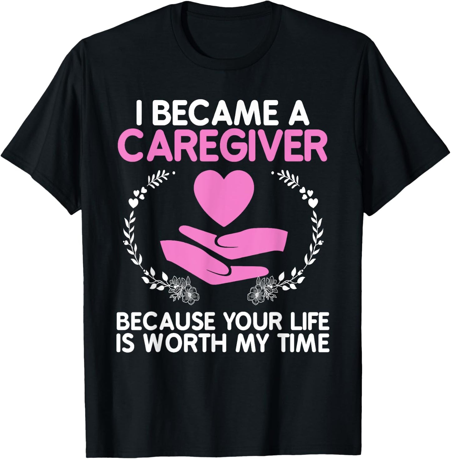 Caregiver Art Women Medical Health Worker Caregiver T-Shirt - T-Shirt | Black