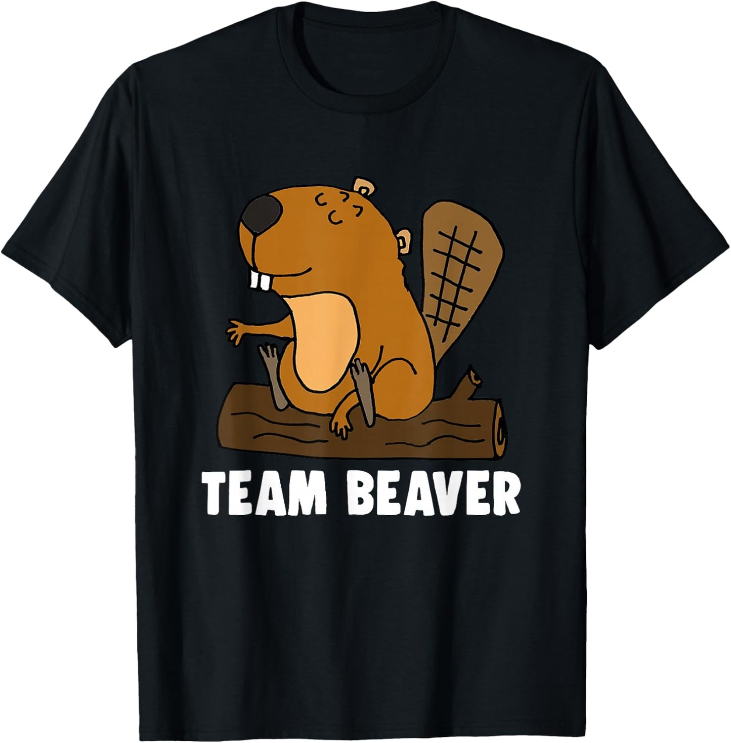 Team Beaver Funny Beaver T-Shirt - T-Shirt | Black