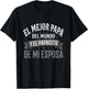 El Mejor Papa Del Mundo Camiseta En Espanol Padre Latino T-Shirt - T-Shirt | Black