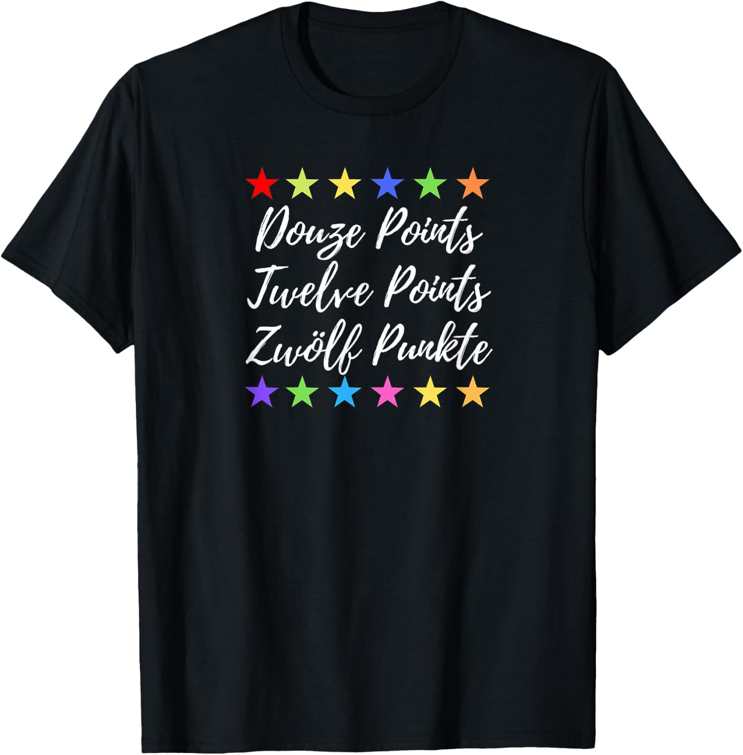 with Twelve Dots Motto for Song Contest Grand Prix, blue T-Shirt - T-Shirt | Black