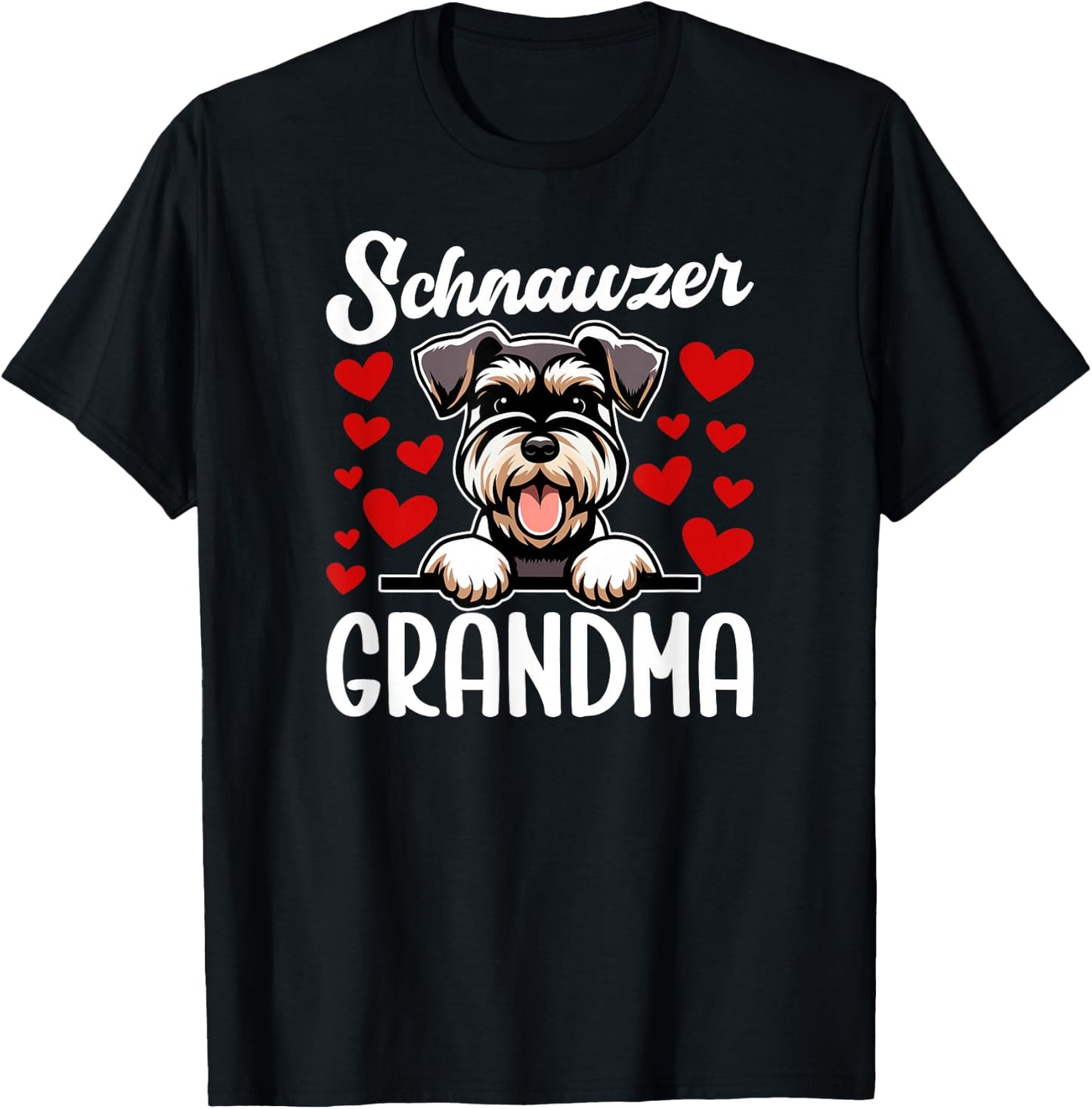 Schnauzer Grandma Of A Schnauzer Grandmother T-Shirt - T-Shirt | Black