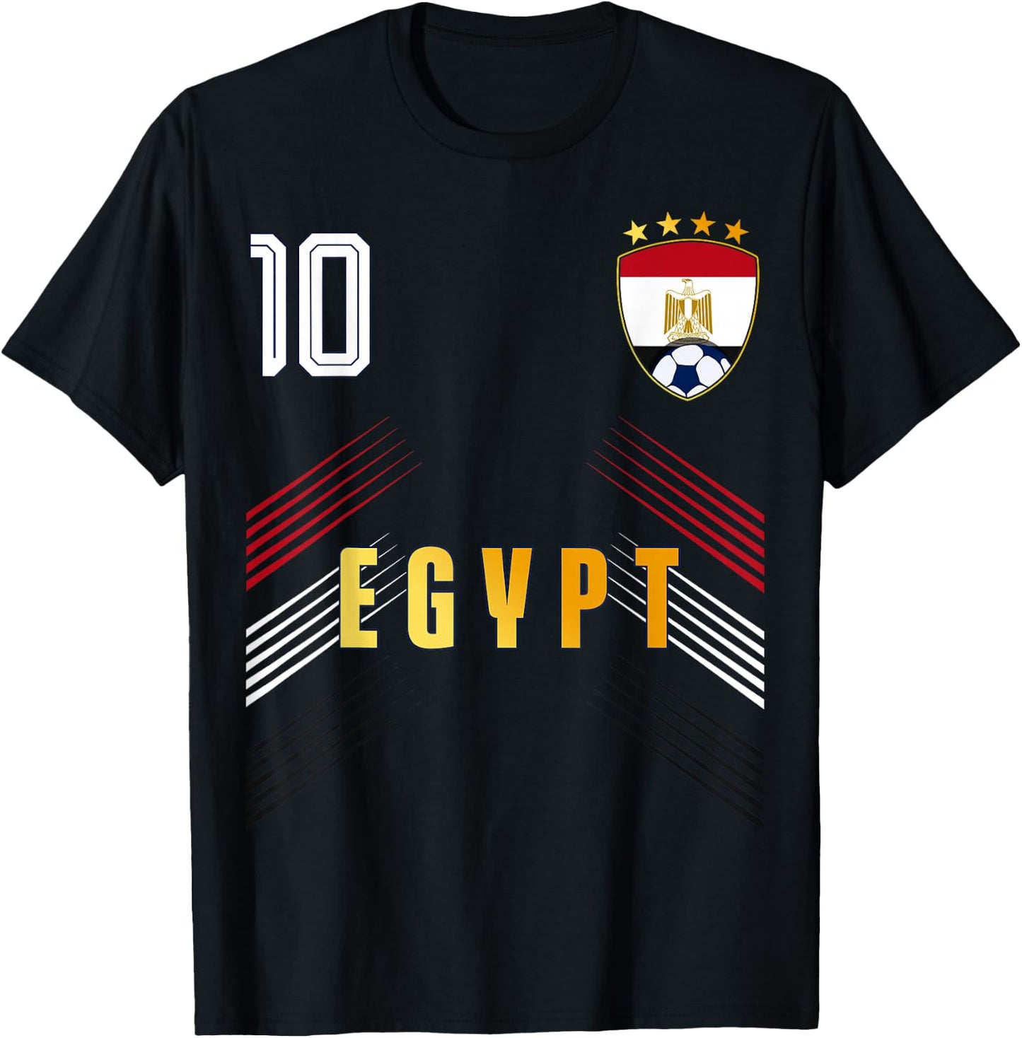 Egypt Flag Egyptian Pride Lovers Retro T-Shirt - T-Shirt | Black