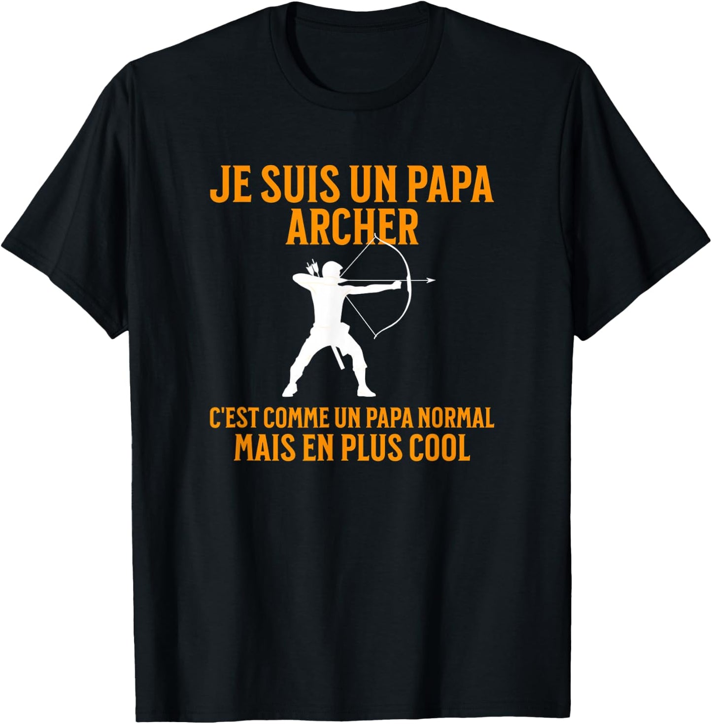 Papa Archer | Archer Gift | Humor Archery T-Shirt - T-Shirt | Black
