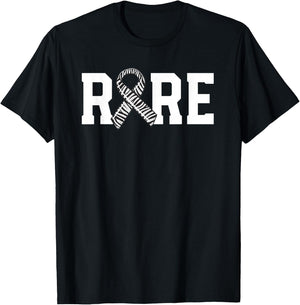 Rare Disease Awareness Walk Zebra Ribbon EDS Carcinoid T-Shirt - T-Shirt | Black