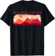 Retro Red Rock Canyon Nevada Souvenir Graphic Themed Print T-Shirt - T-Shirt | Black