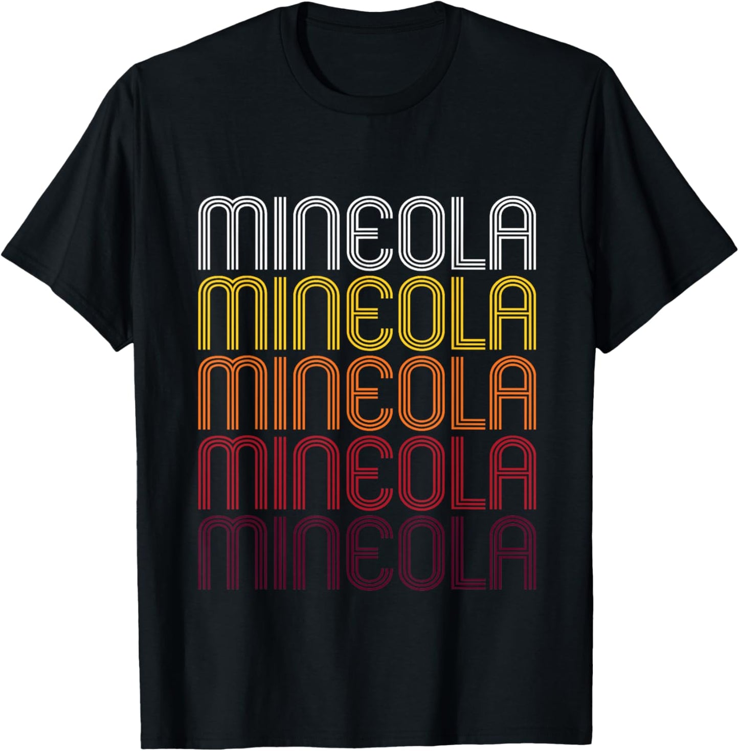 Mineola, TX | Vintage Style Texas T-Shirt - T-Shirt | Black