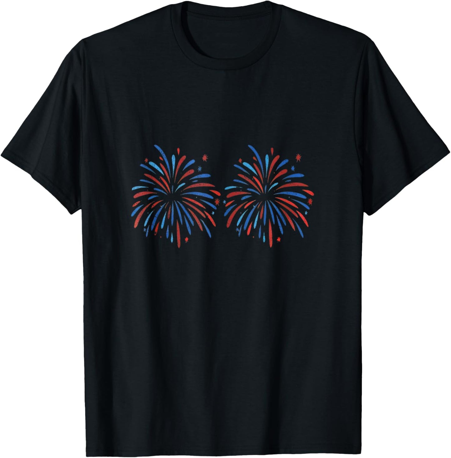 Funny Im Just Here for The Fireworks 4th of July Couple 2026 T-Shirt - T-Shirt | Black