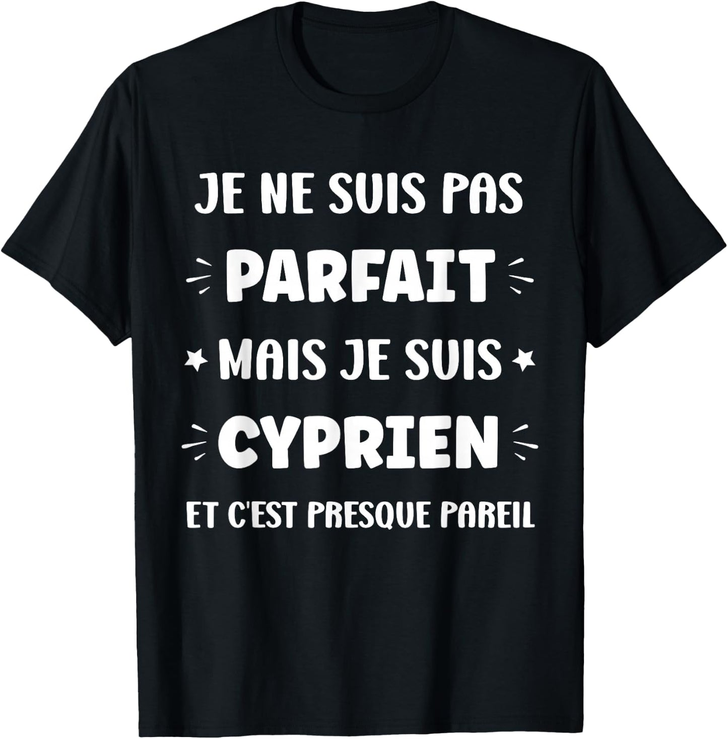 Humor Custom Name Cyprien T-Shirt - T-Shirt | Black