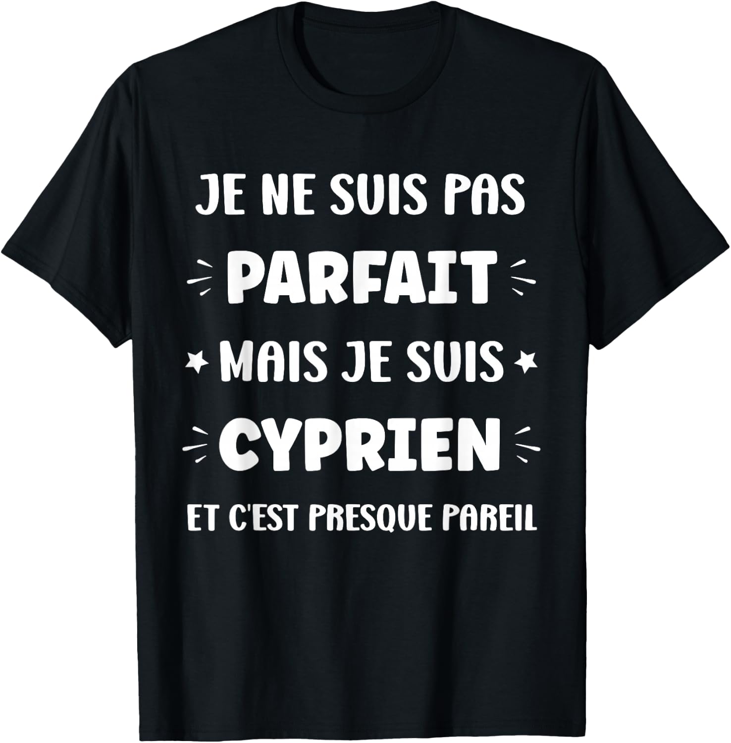 Humor Custom Name Cyprien T-Shirt - T-Shirt | Black