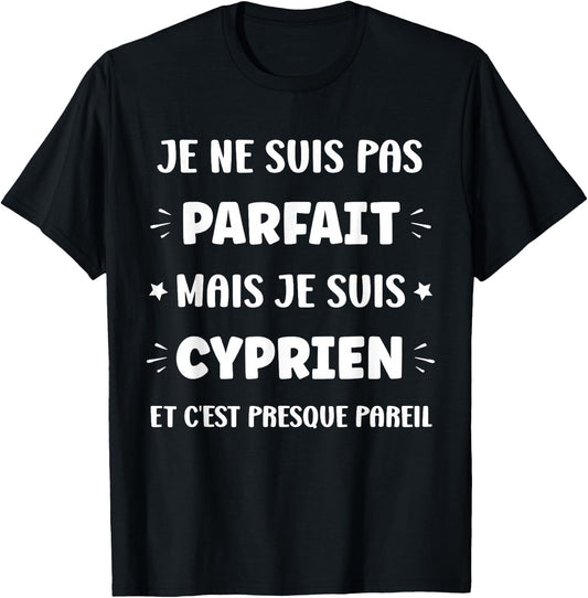Humor Custom Name Cyprien T-Shirt - T-Shirt | Black
