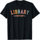 Library Vintage Bookworms Librarian Lady Library Assistant T-Shirt - T-Shirt | Black