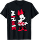 Minnie Mouse Giggling , black T-Shirt - T-Shirt | Black