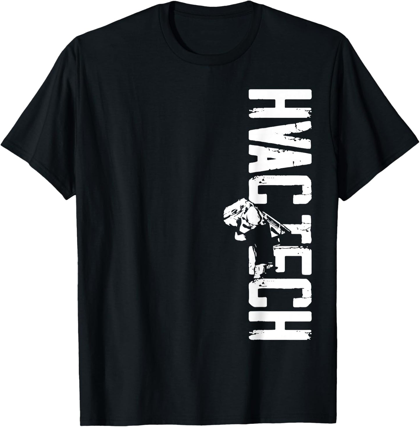 Certified Hvac Tech Technician Installer DA0 HVAC Technician Tech Vintage Hvac Tech T-Shirt - T-Shirt | Black