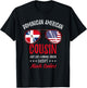 Funny Dominican American Cousin Dominican Roots T-Shirt - T-Shirt | Black