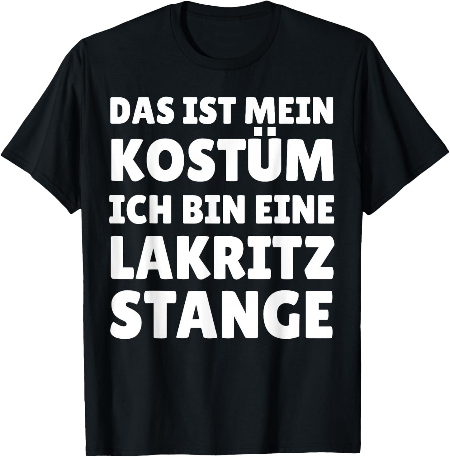 Funny Licorice Rod Costume Carnival Halloween , black T-Shirt - T-Shirt | Black