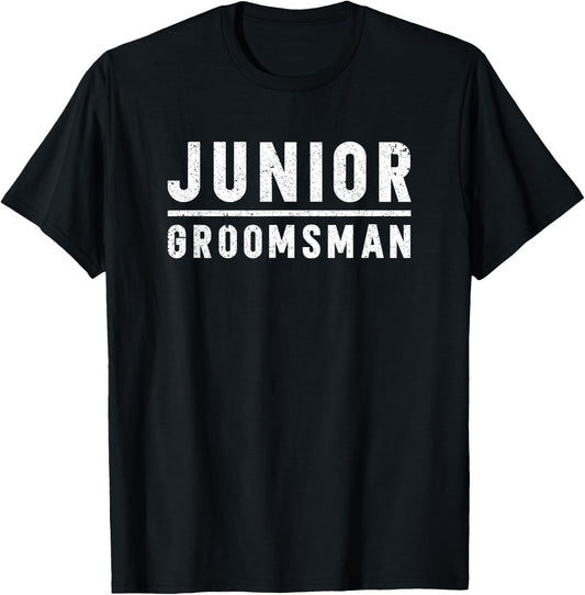 Junior Groomsman Wedding Junior Groomsmen T-Shirt - T-Shirt | Black