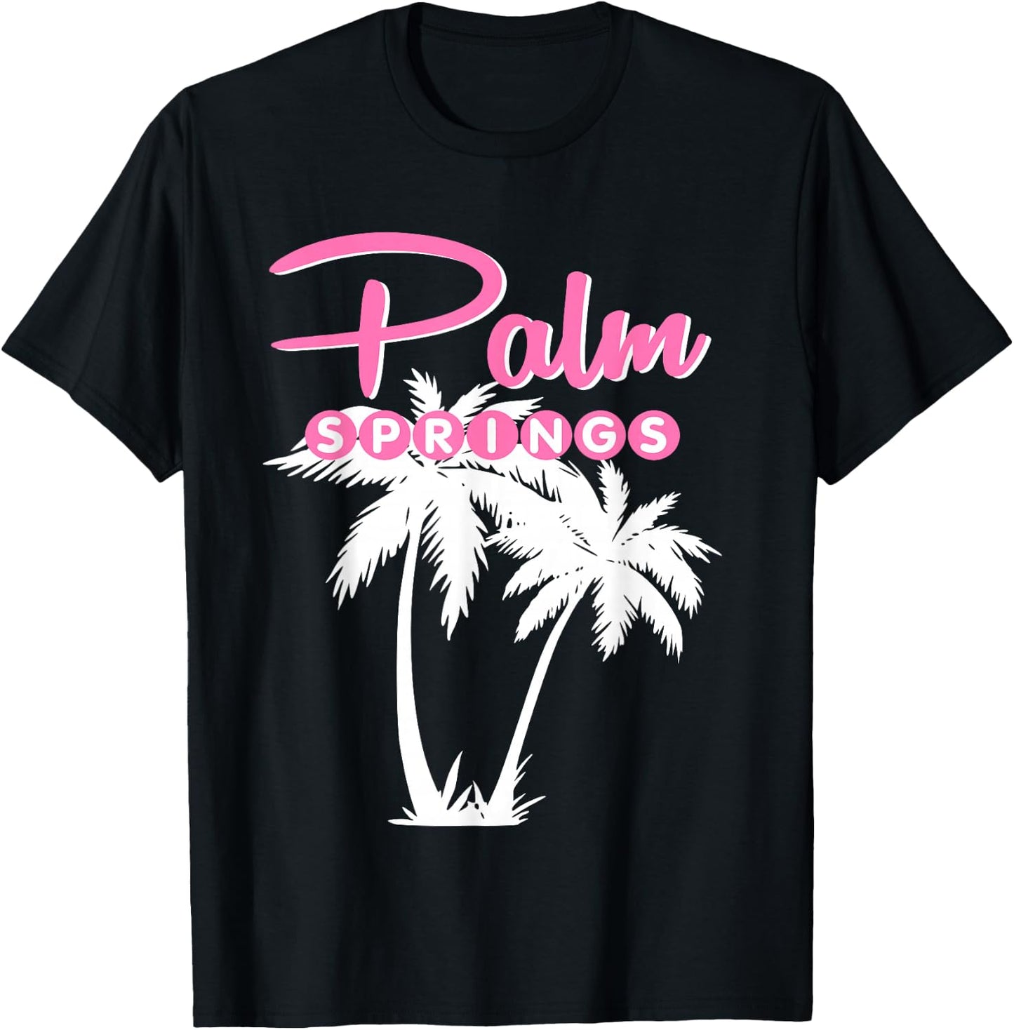 PALM SPRINGS RETRO VINTAGE CALIFORNIA Palm Tree T-Shirt - T-Shirt | Black