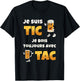 Je suis Tic Je Bois Toujours avec Tac Cadeau Bière Humour T-Shirt - T-Shirt | Black