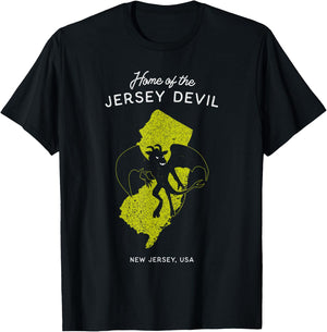 Home of the Jersey Devil - New Jersey, USA T-Shirt - T-Shirt | Black