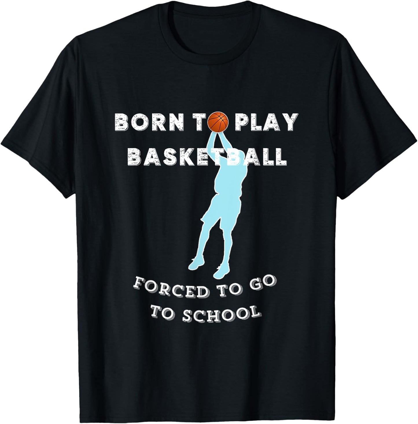 Fun Basketball Idea for Boys and Teens , Black, S T-Shirt - T-Shirt | Black
