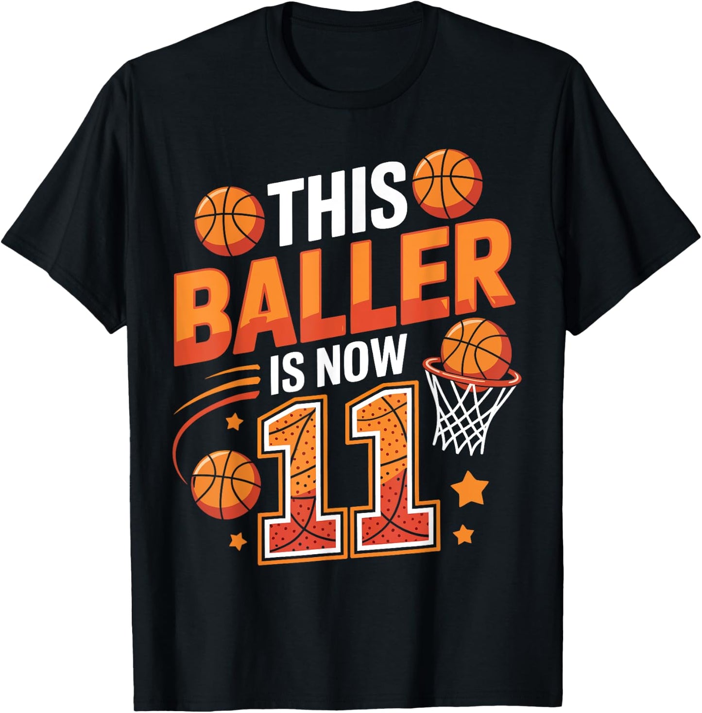 Ce Joueur a Maintenant 11 adorateurs de Basket-Ball Amusants pour Leur 11e Anniversaire T-Shirt - T-Shirt | Black