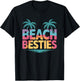 Beach Besties Summer Vacation Design T-Shirt - T-Shirt | Black