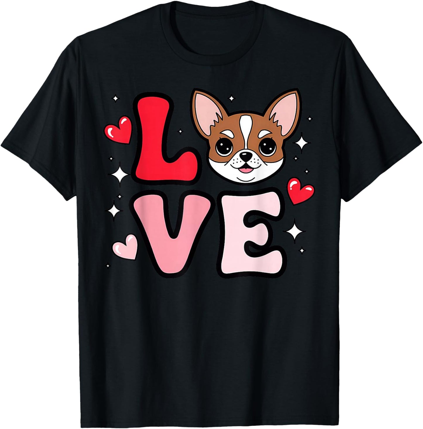 Chihuahua Love Cute Chichi Puppy Dog Mom Girls Women T-Shirt - T-Shirt | Black
