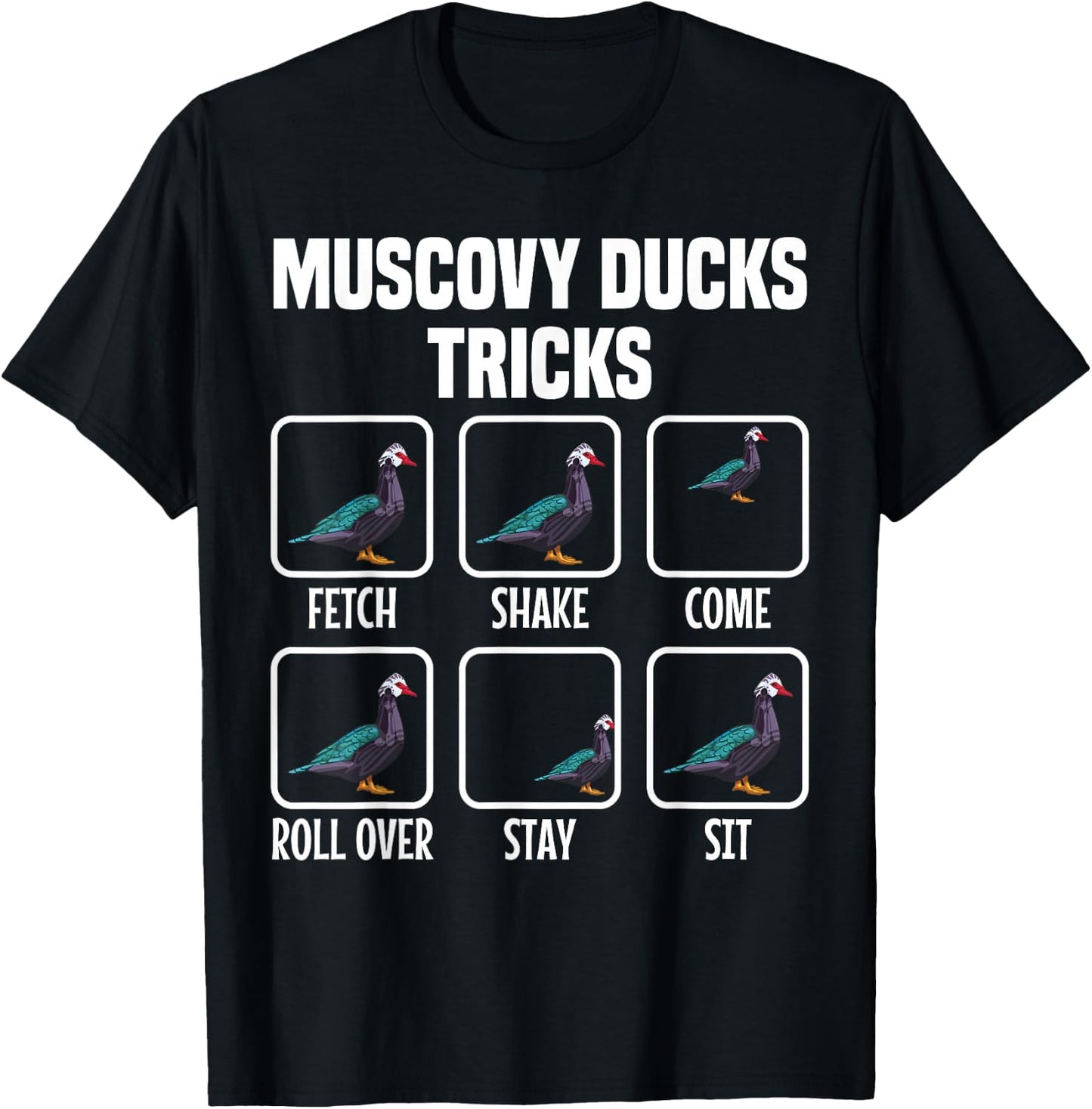 Muscovy Duck Mom Muscovy Duck Supplies Food Muscovy Ducks , Small, Black T-Shirt - T-Shirt | Black