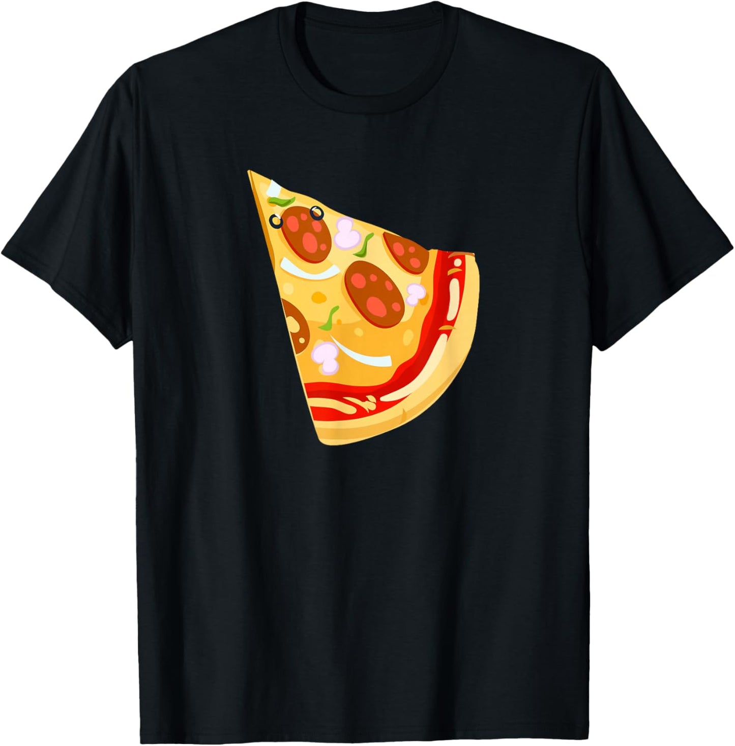 Pizza Missing Slice Matching Set Couple Family T-Shirt - T-Shirt | Black