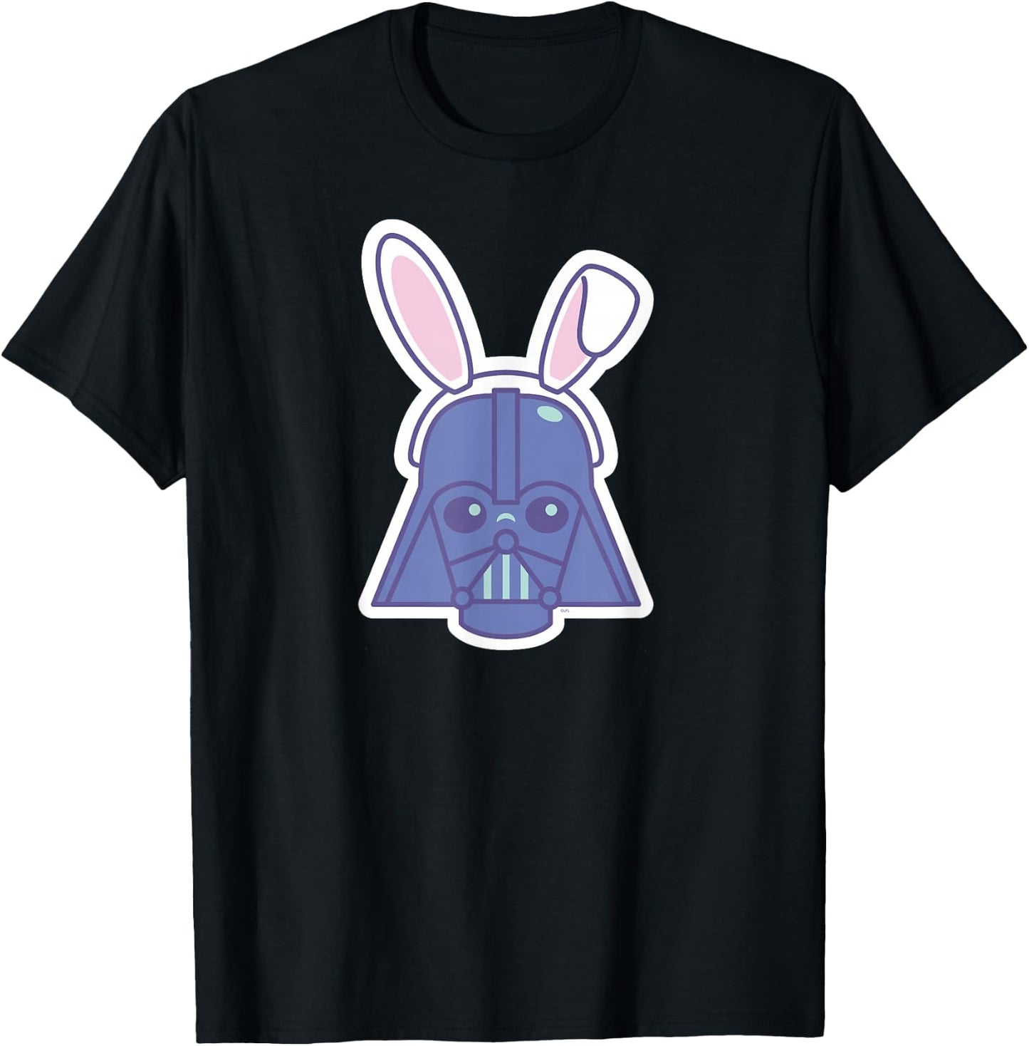 Star Wars Darth Vader Sticker Style Rabbit Ears Easter Bunny T-Shirt - T-Shirt | Black