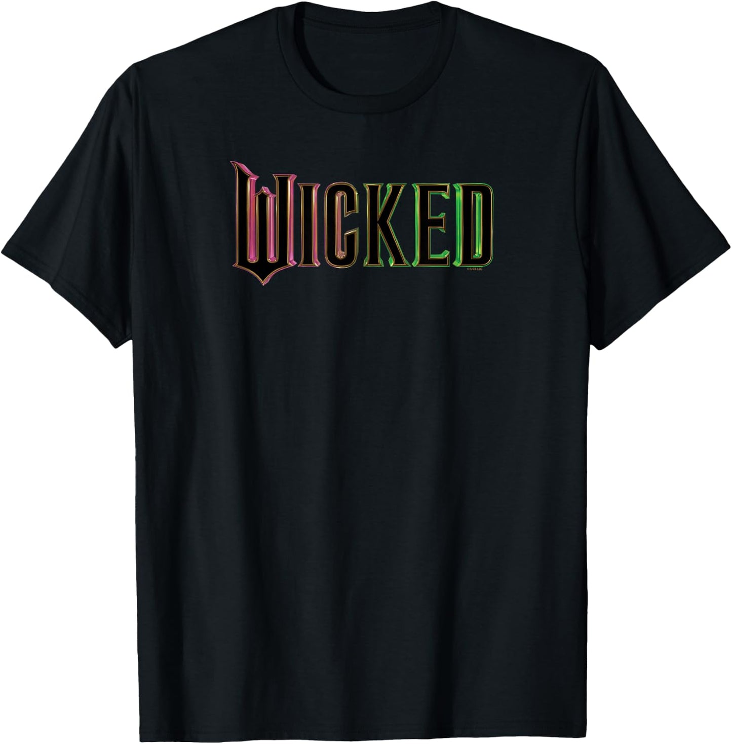 Wicked Pink and Green Logo T-Shirt - T-Shirt | Black