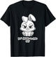 Fluff Around and Find Out Funny Sarcastic Bunny Cute Angry T-Shirt - T-Shirt | Black