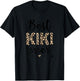 Cute Best Kiki Ever Leopard Girl Women Mothers Day T-Shirt - T-Shirt | Black