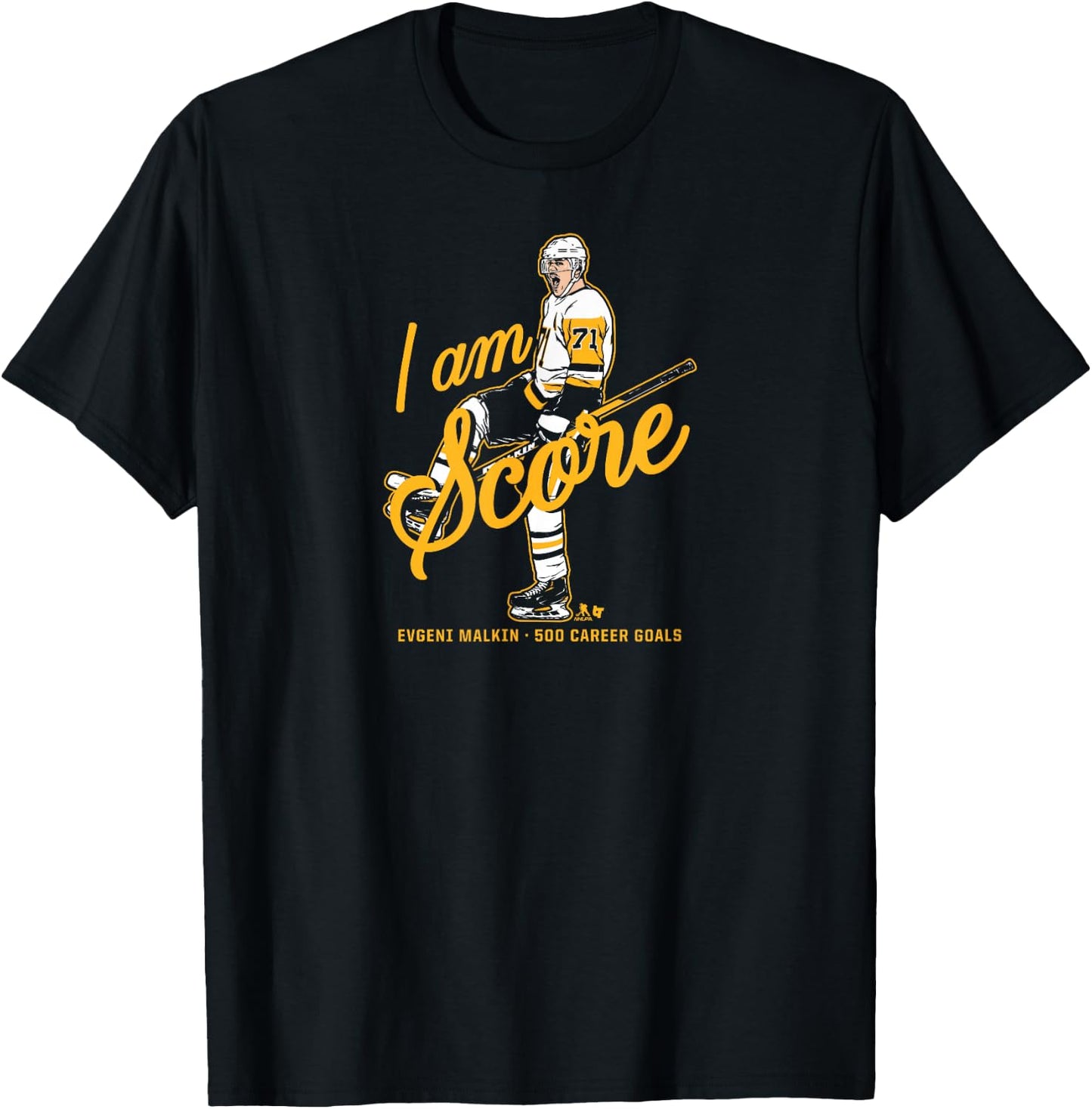 Evgeni Malkin - 500 Goals - Pittsburgh Hockey T-Shirt - T-Shirt | Black