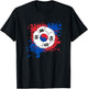 Soccer Ball With The Flag Of South Korea T-Shirt - T-Shirt | Black