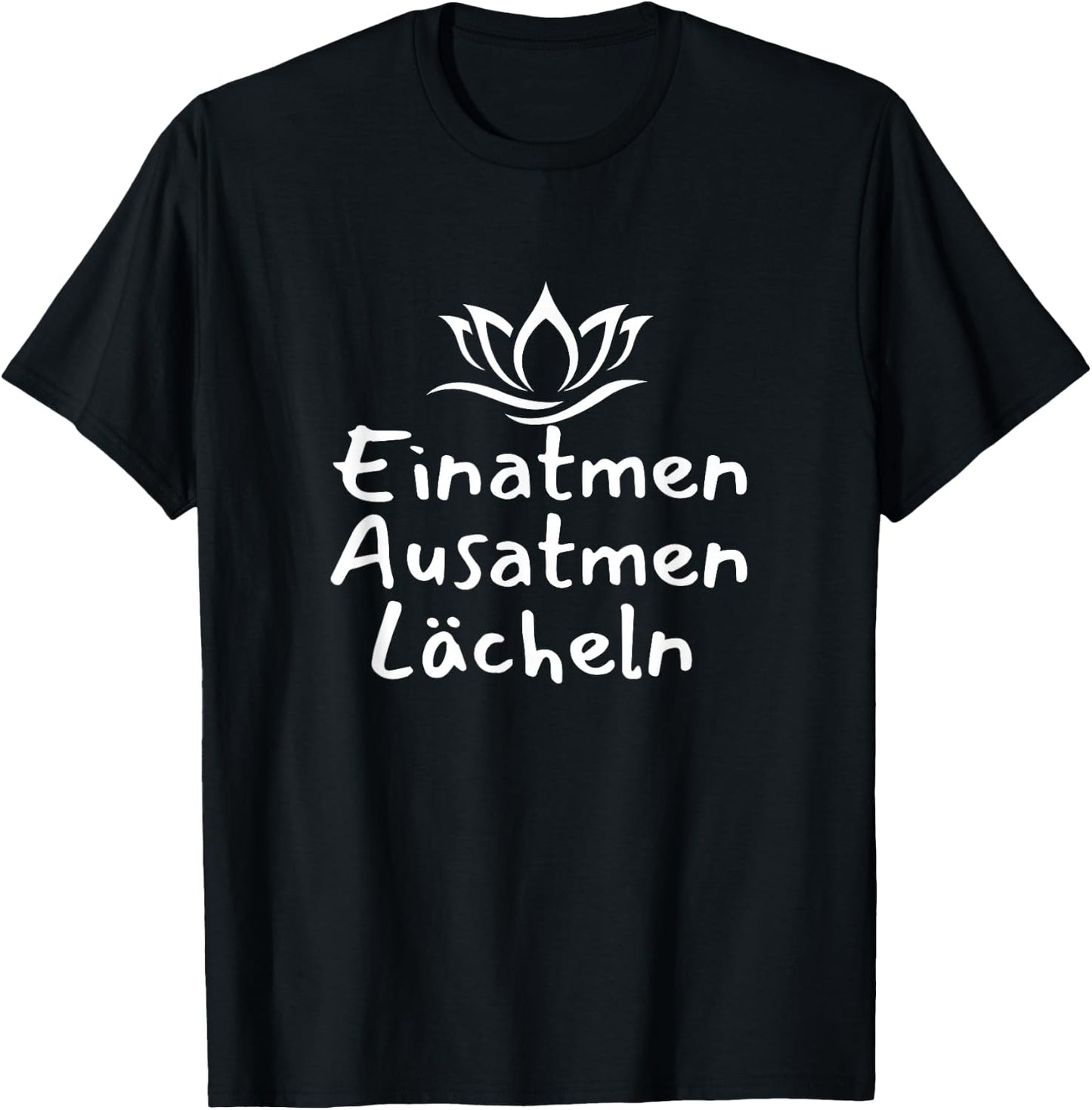 Inhale Exhale Smile Holiday Summer Spring , black, S T-Shirt - T-Shirt | Black
