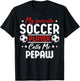 My Favorite Soccer Player Calls Me PEPAW Soccer Family T-Shirt - T-Shirt | Black