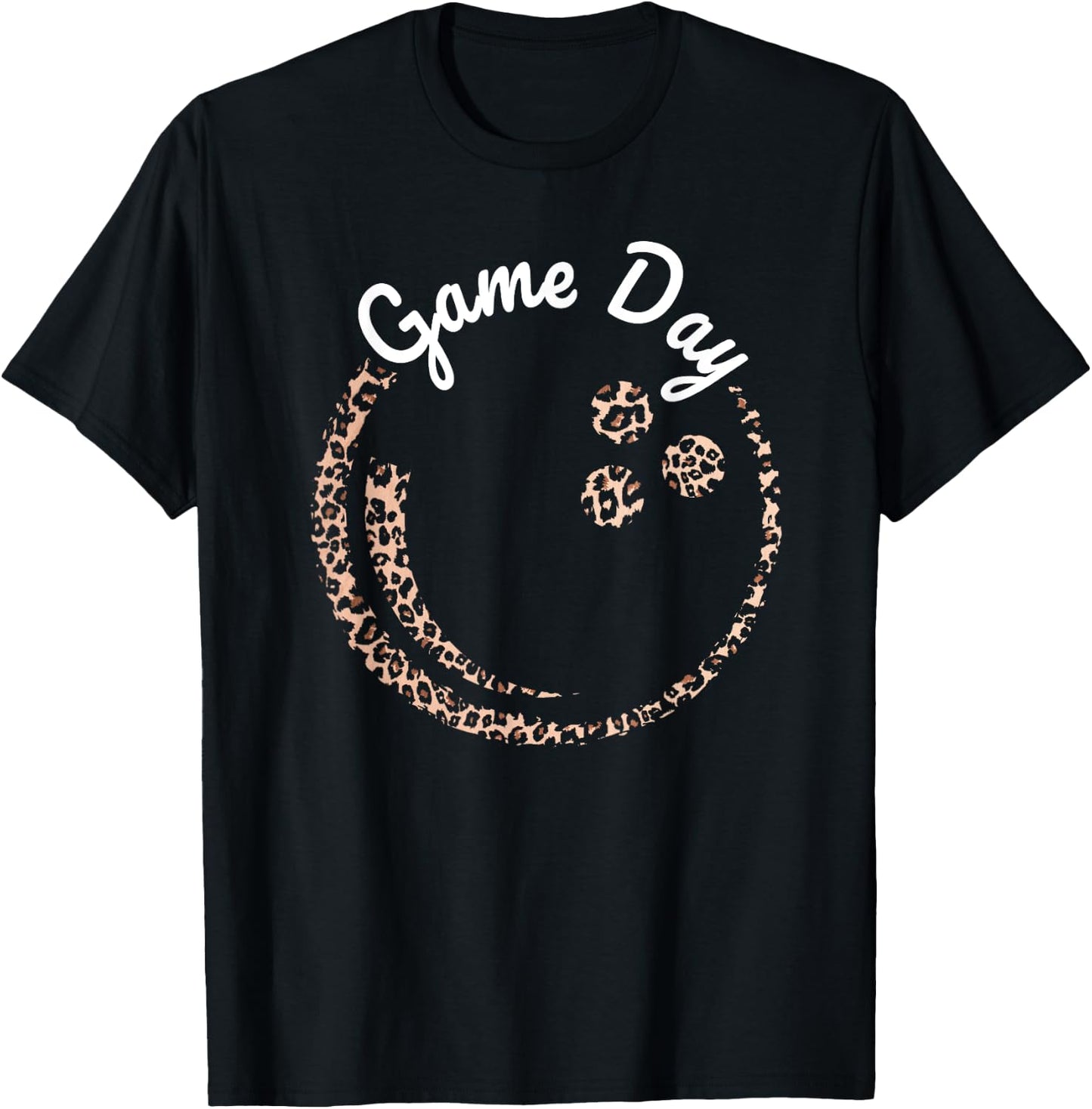 Bowling Player Game Day Leopard Bowler Women T-Shirt - T-Shirt | Black