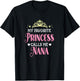 My Favorite Princess Calls Me Nana Funny Grandma Graphic T-Shirt - T-Shirt | Black