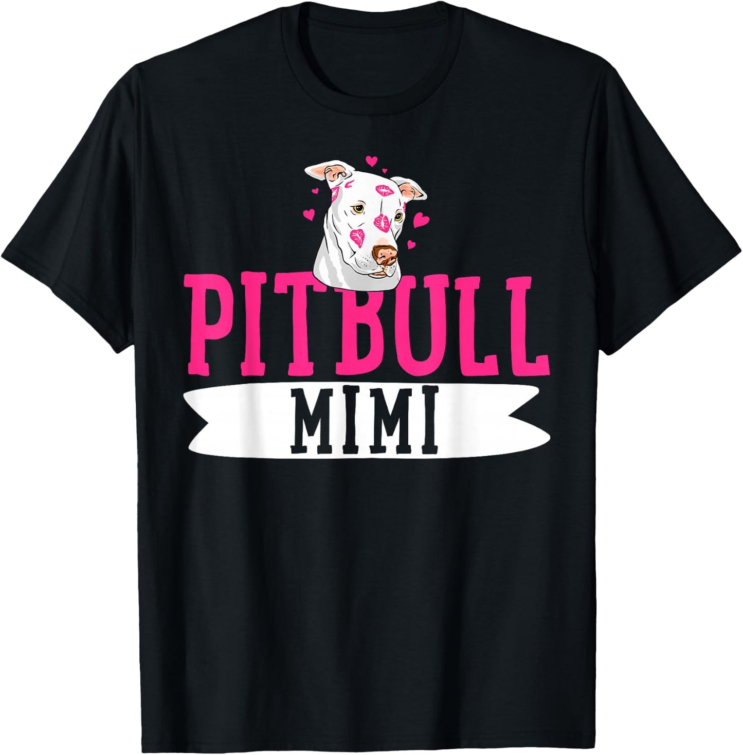 Pitbull Mimi Pit Bull Terrier Dog Pibble Owner Mother's Day T-Shirt - T-Shirt | Black
