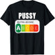 Pussy Nutri Score Funny T-Shirt - T-Shirt | Black